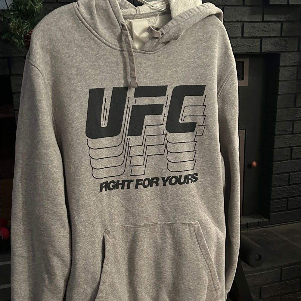 Reebok  UFC Gray Logo Hoodie